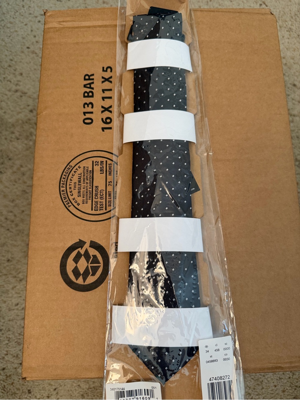Express Men's Black Polka Dot Tie